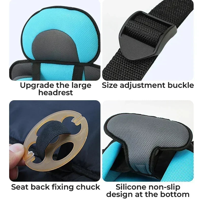 📢📢50% OFF !! ⏰Portable Car Seat – 5-Point Safe, Folds Anywhere