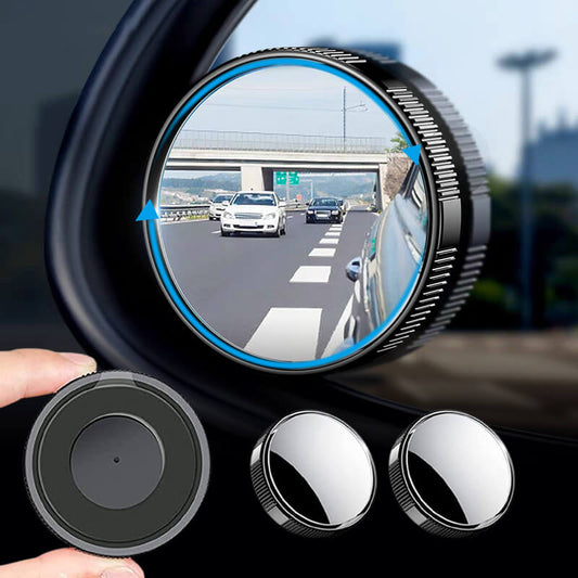 Eliminate Blind Spots! 360° No-Drill HD Suction Mirror