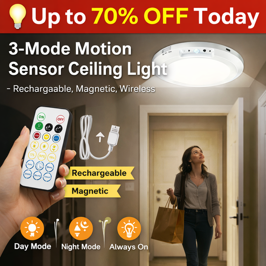 Light Any Space Instantly! No-Wire Magnetic Motion-Sensor Lamp