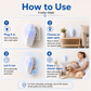 Repel Pests Instantly! No-Chemical Ultrasonic 3-in-1 Nightlight