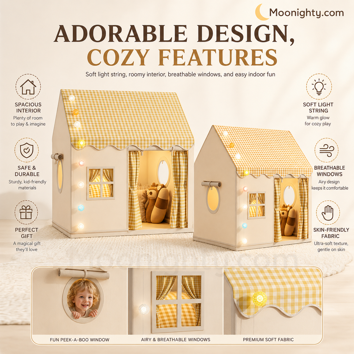 Create A Cozy Play Corner Instantly! Indoor Kids Play Tent House