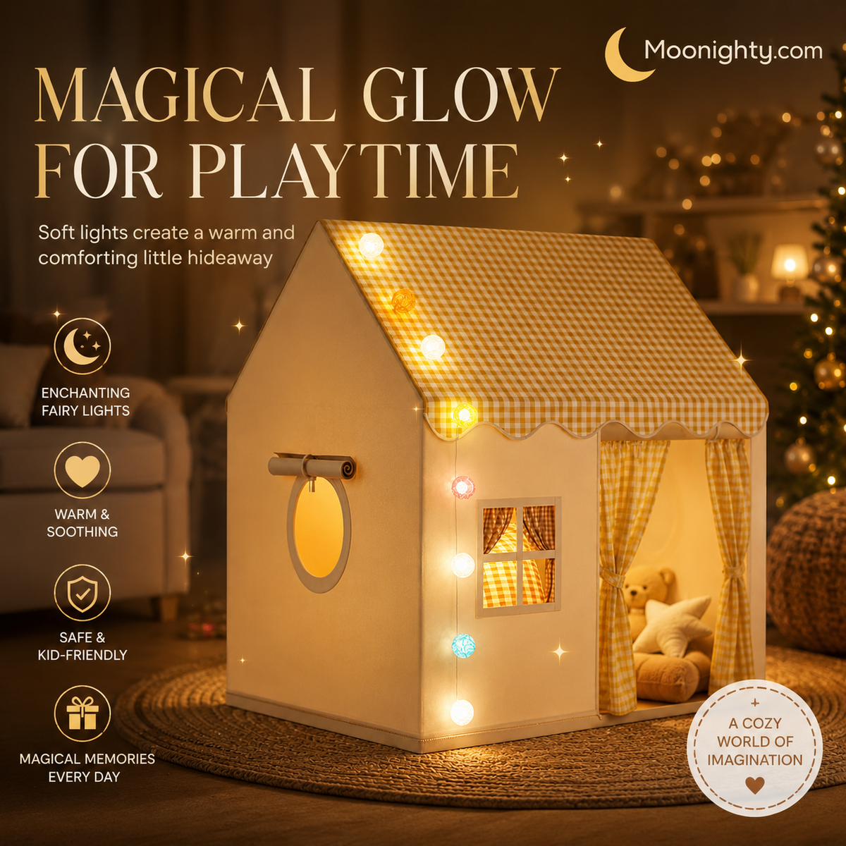 Create A Cozy Play Corner Instantly! Indoor Kids Play Tent House