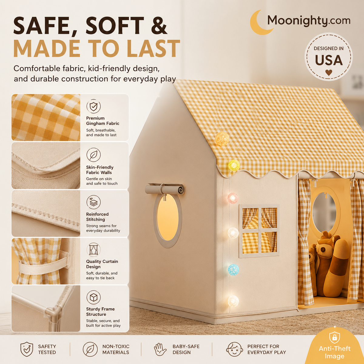 Create A Cozy Play Corner Instantly! Indoor Kids Play Tent House