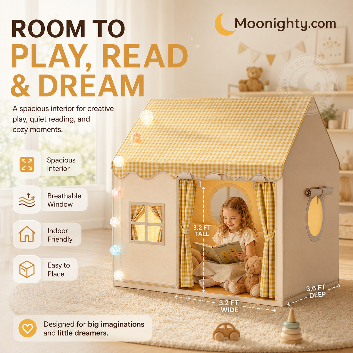 Create A Cozy Play Corner Instantly! Indoor Kids Play Tent House