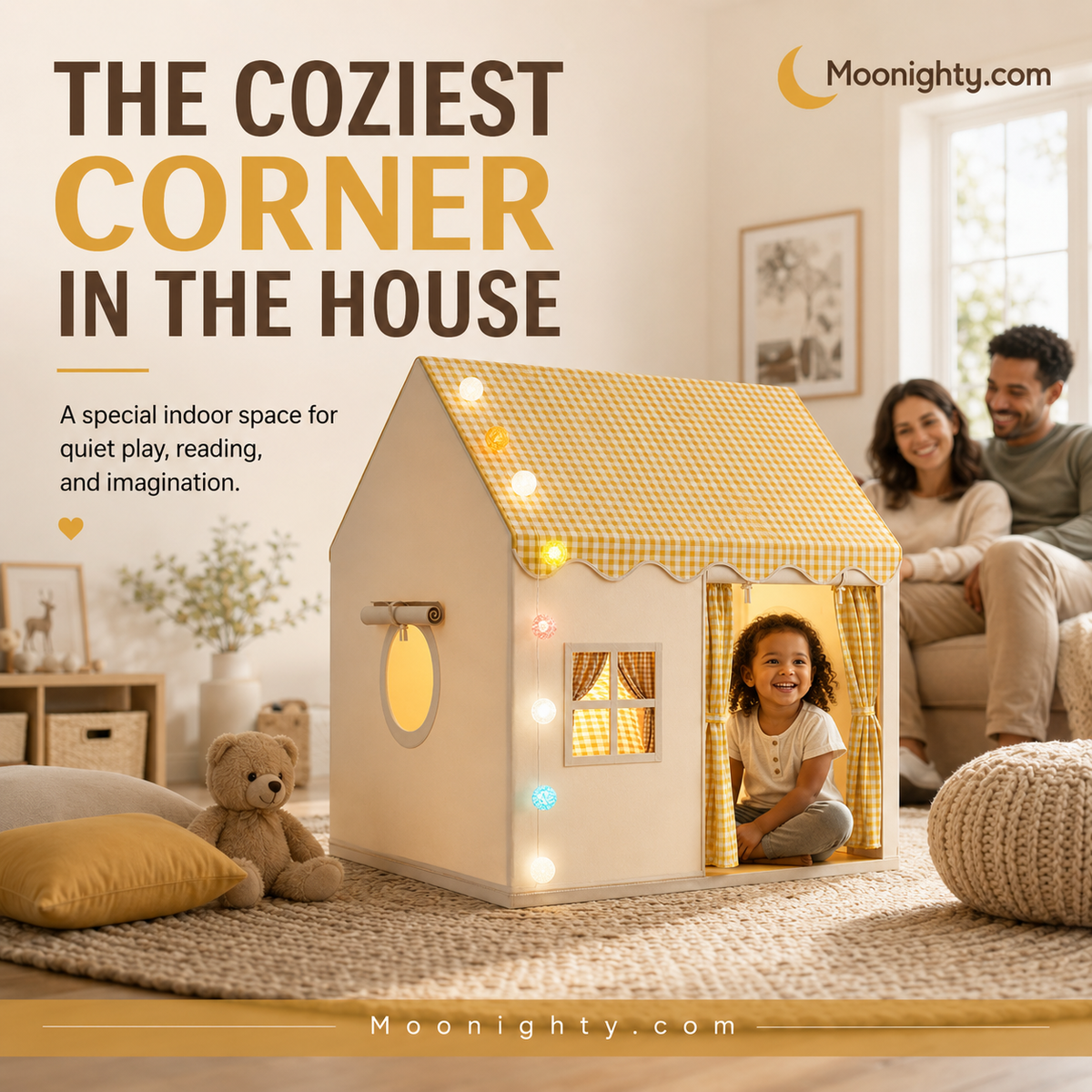 Create A Cozy Play Corner Instantly! Indoor Kids Play Tent House