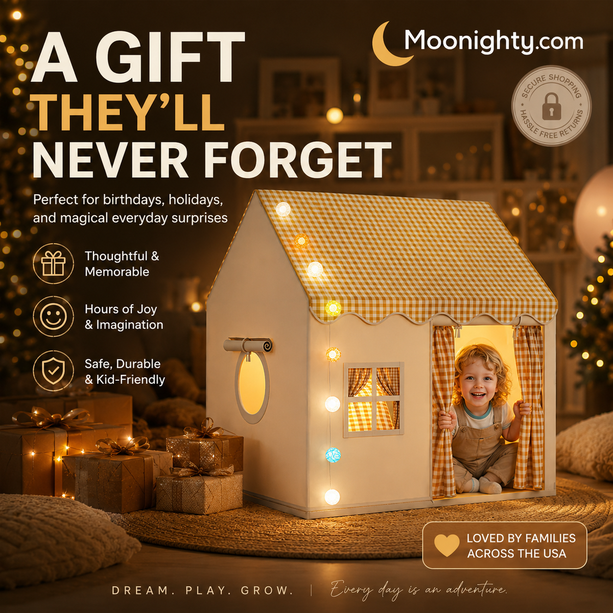 Create A Cozy Play Corner Instantly! Indoor Kids Play Tent House