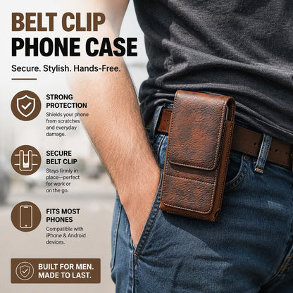 Magnetic Phone Waist Holster – Silent Closure & Dual Secure Attachment