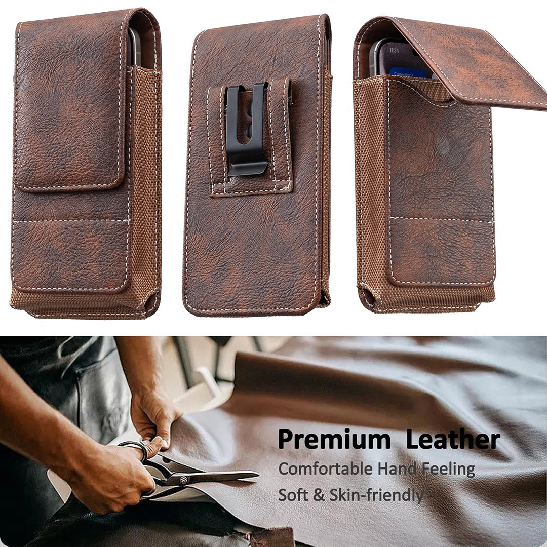 Magnetic Phone Waist Holster – Silent Closure & Dual Secure Attachment