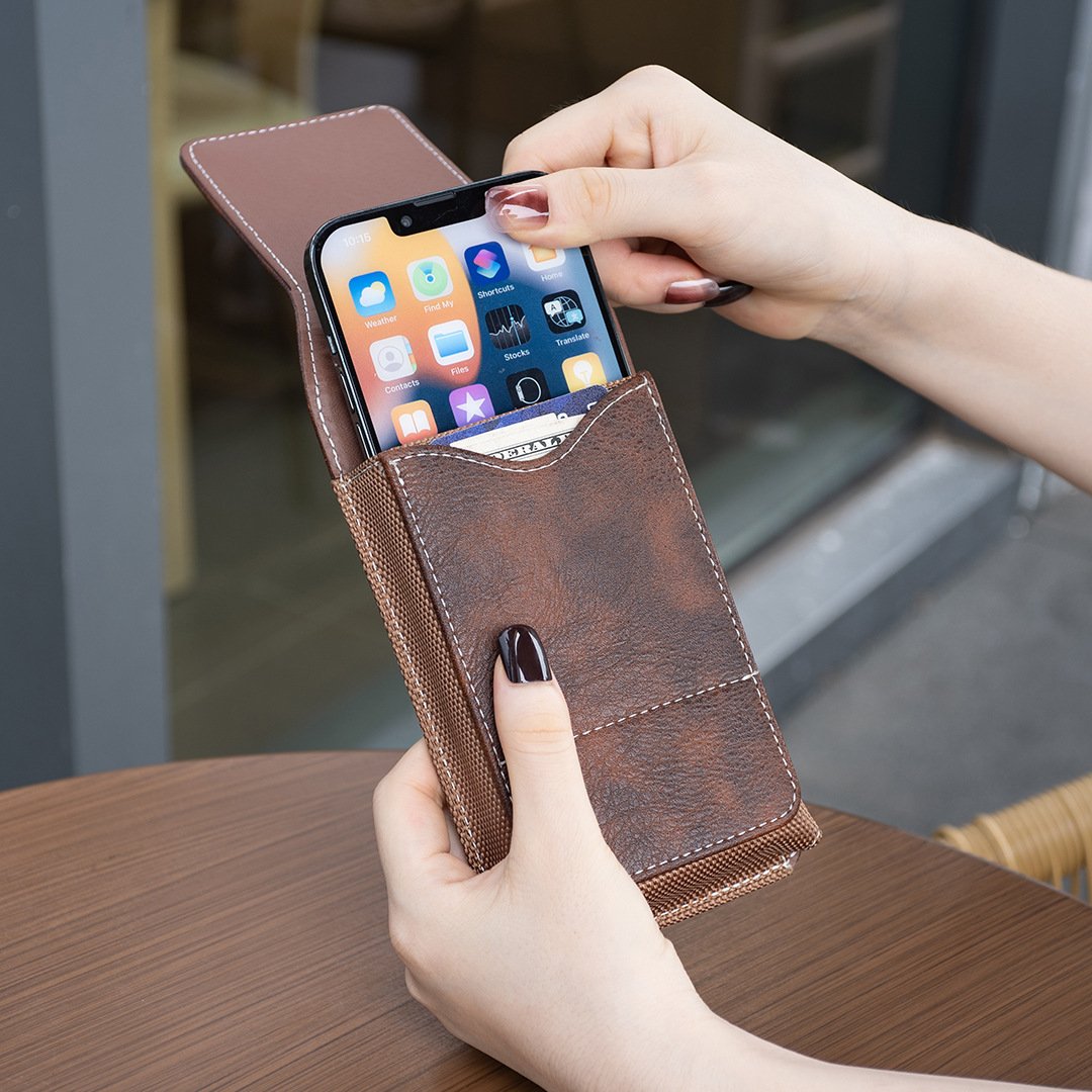 Magnetic Phone Waist Holster – Silent Closure & Dual Secure Attachment