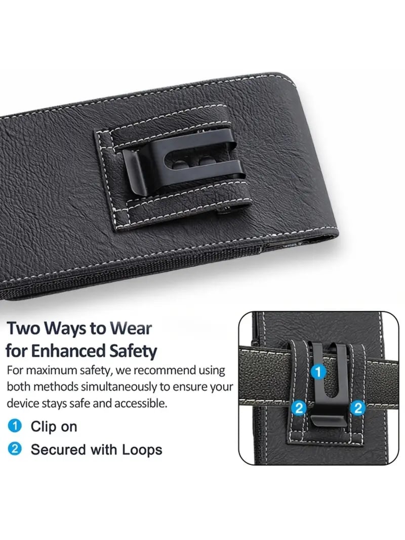 Magnetic Phone Waist Holster – Silent Closure & Dual Secure Attachment