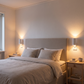 Plug-In Dusk-to-Dawn Wall Light – 3000K Warm Up & Down Night Light with Pass-Through Socket