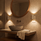 Plug-In Dusk-to-Dawn Wall Light – 3000K Warm Up & Down Night Light with Pass-Through Socket