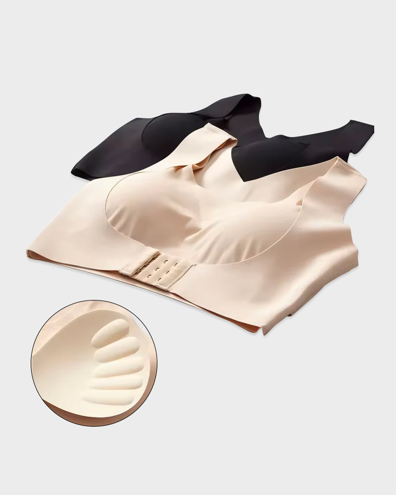 👙 50% OFF NOW! 💎 Front Closure Cross-Back Posture Bra – Wireless Ultra Push-Up, All-Day Comfort & Lift for a Slimmer Silhouette ✨