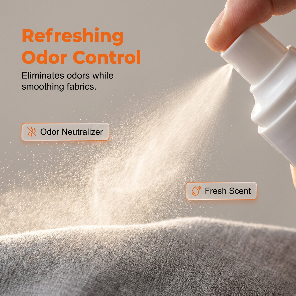 Smooth Wrinkles Instantly! No-Iron Fabric Spray