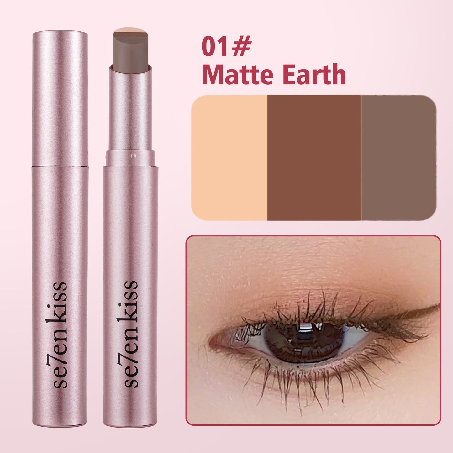 Blend Any Look Instantly! 3-in-1 No-Crease Eyeshadow Stick