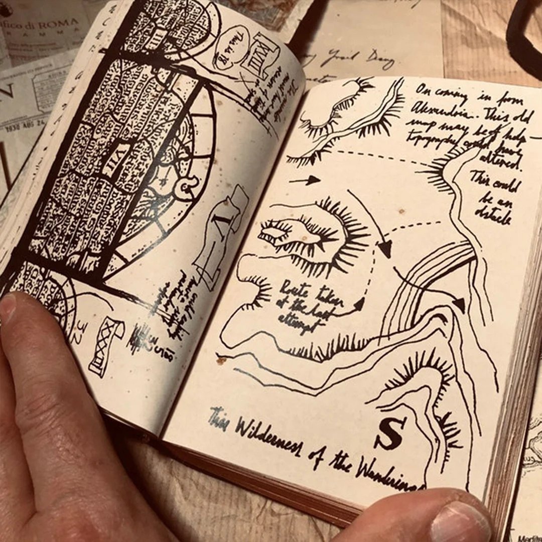 The Grail Diary -Indiana Jones Fan Made Prop Replica(Leather, DeLuxe version )