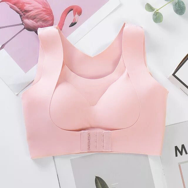 👙 50% OFF NOW! 💎 Front Closure Cross-Back Posture Bra – Wireless Ultra Push-Up, All-Day Comfort & Lift for a Slimmer Silhouette ✨