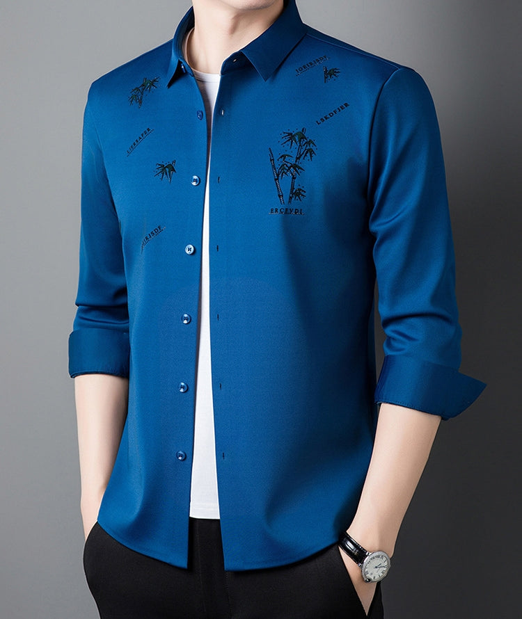 🔥Winter New🔥Men's Plush Lined Thickened Long Sleeve Shirt