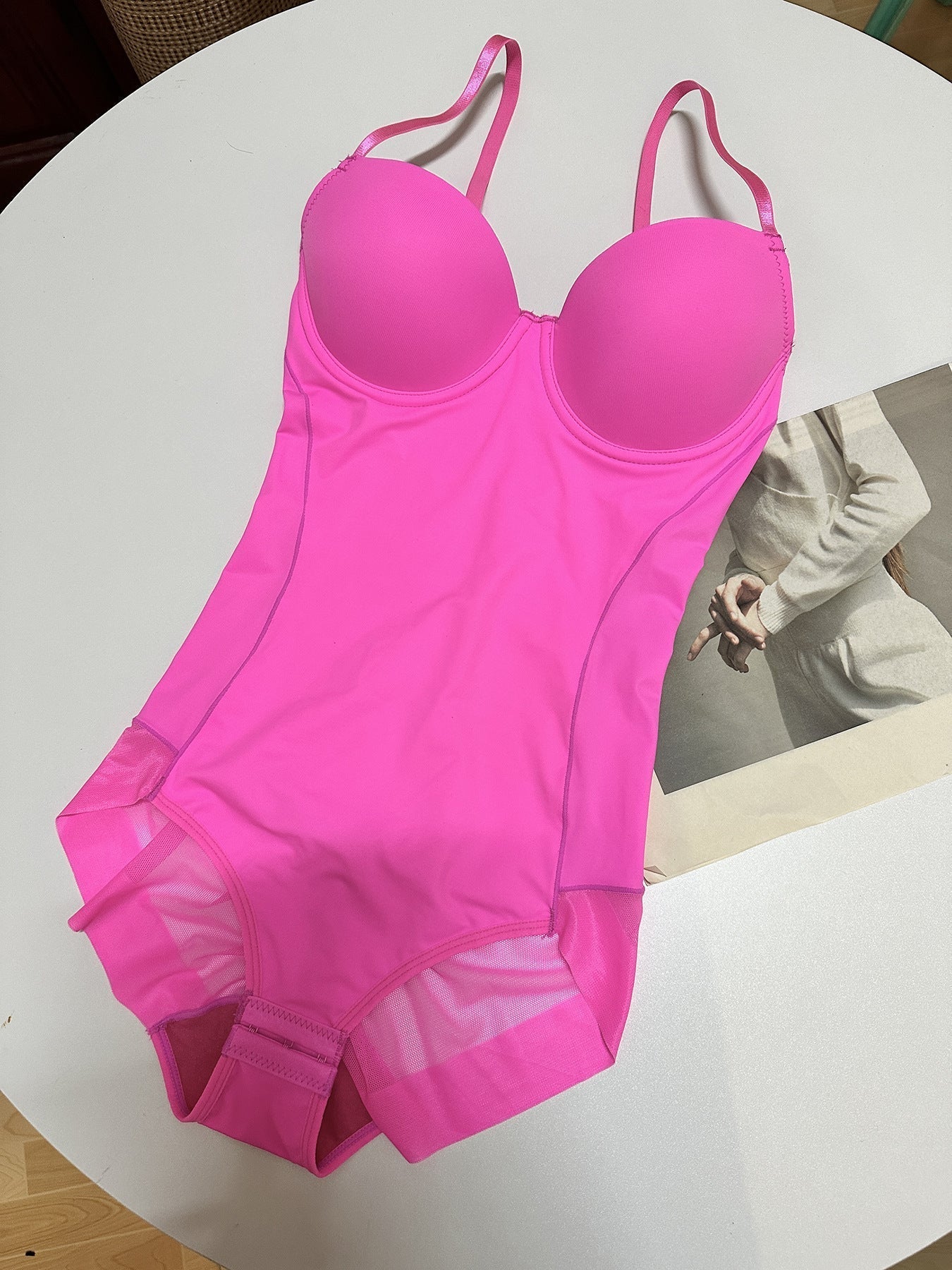 🔥 Hot Sale 50% OFF 🔥Shapewear Bodysuit with Bra|Ruched Slimming Adjustable Waist✨