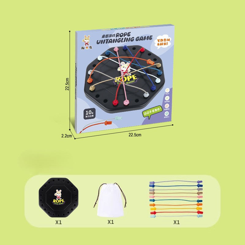 Untangle Ropes Instantly! Screen-Free Family Logic Board Game