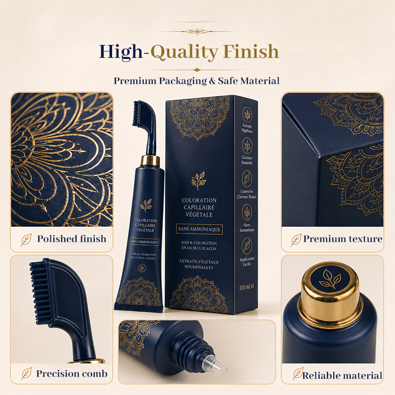 Plant Comb Hair Dye – Easy Gray Coverage & Full-Head Color