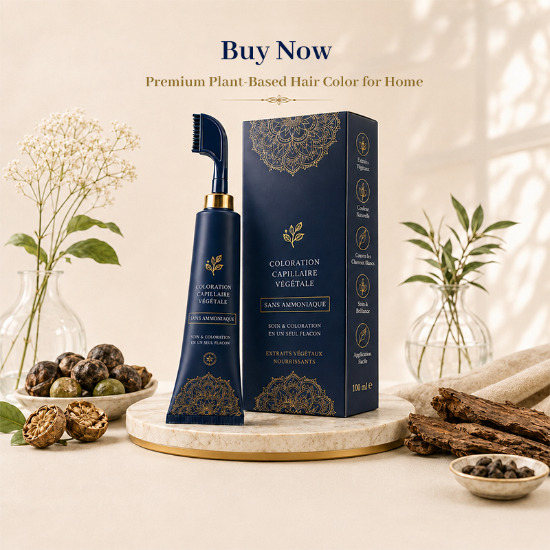 Plant Comb Hair Dye – Easy Gray Coverage & Full-Head Color