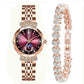 💎Diamond Star & Moon Watch – Elegant & Adjustable Design