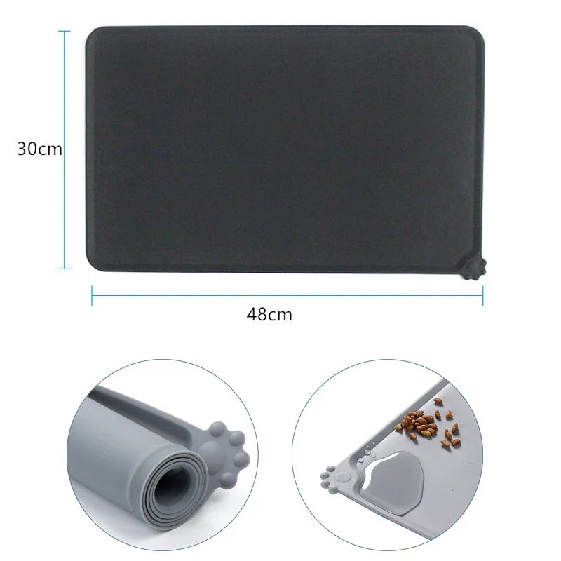 Waterproof & Easy-Clean Pet Food Mat