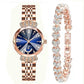 💎Diamond Star & Moon Watch – Elegant & Adjustable Design