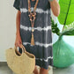 Boho Tie-Dye Dress – V-Neck & Flattering Fit