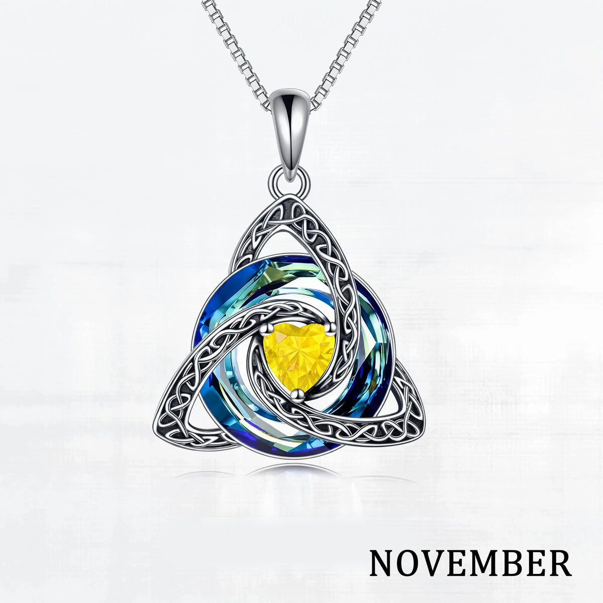 Wear Sacred Love Instantly! No-Tarnish Celtic Birthstone Necklace