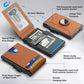 Aluminum RFID Wallet – AirTag Ready & Pop-Up Card Access