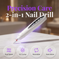 2-in-1 Electric Nail Drill with UV Gel Light Portable Manicure Pedicure Kit