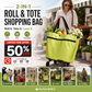 Lighten Your Load Instantly! Foldable 2-in-1 Shopping Trolley Bag