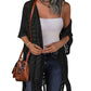 Women’s Oversized Knit Cardigan – Lightweight Crochet Tassel Kimono for Spring & Summer 🌸