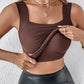 🔥Year-End Clearance Sale 50% OFF🔥Women's U Neck Thermal Tank Tops with Built-In Bra