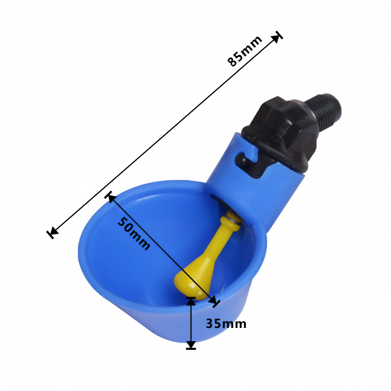 Keep Poultry Hydrated Instantly! Automatic Gravity Waterer Cups