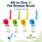 🧴 Pet Bath Brush – Grooming Tool 🐾