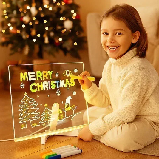 Create Glowing Art Instantly! LED Acrylic Drawing Board