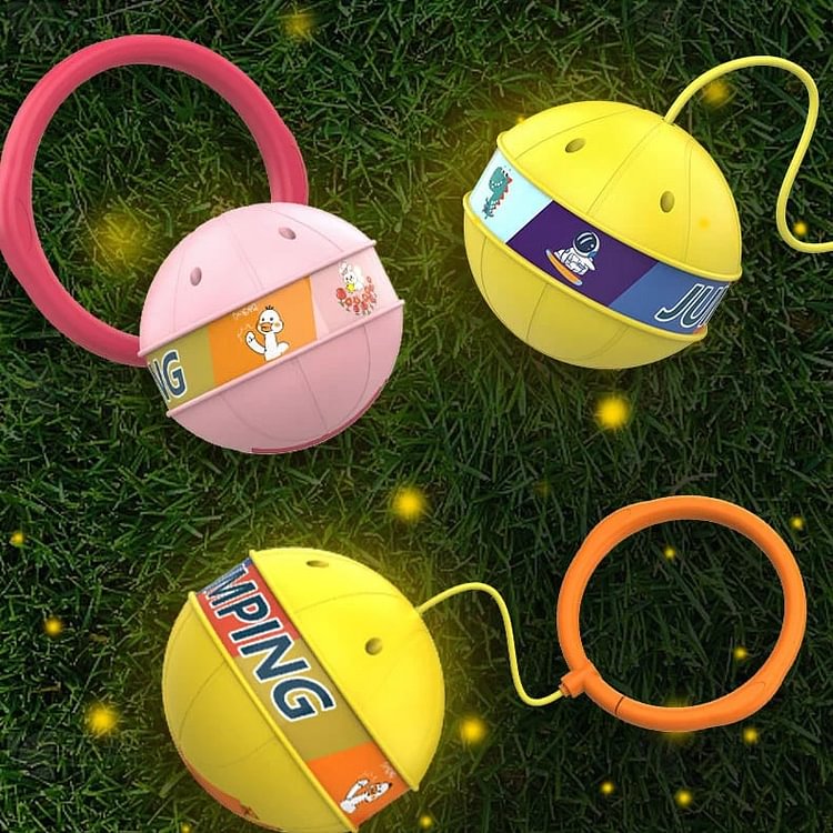 Jump & Glow Instantly! LED Ankle Skip Ball for Kids & Adults