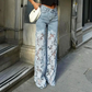 🌸🔥 Lace Spliced Jeans
