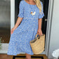 🎁2026 Big Sale 50% OFF🎁Round Neck Polka Dot Print Midi Dress