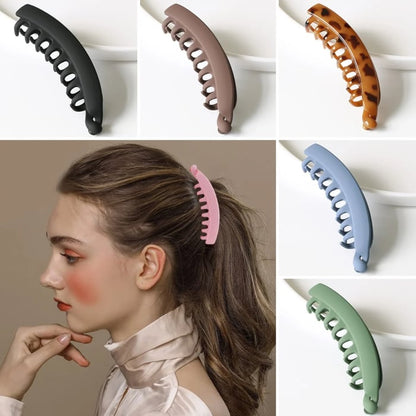 Clip Hair Instantly! No-Slip Skin-Safe Banana Clips