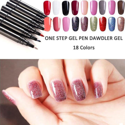 3-in-1 Gel Nail Pen – One Step, No Base or Top Coat Needed