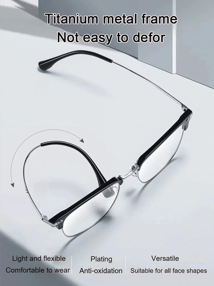 Titanium Blue Light Reading Glasses – Ultra-Light & Crystal-Clear
