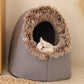 🐾Pet Plush Winter Cave Bed