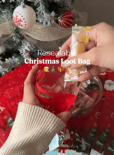 Keep Holiday Treats Fresh Instantly! Sealable Christmas Treat Bags
