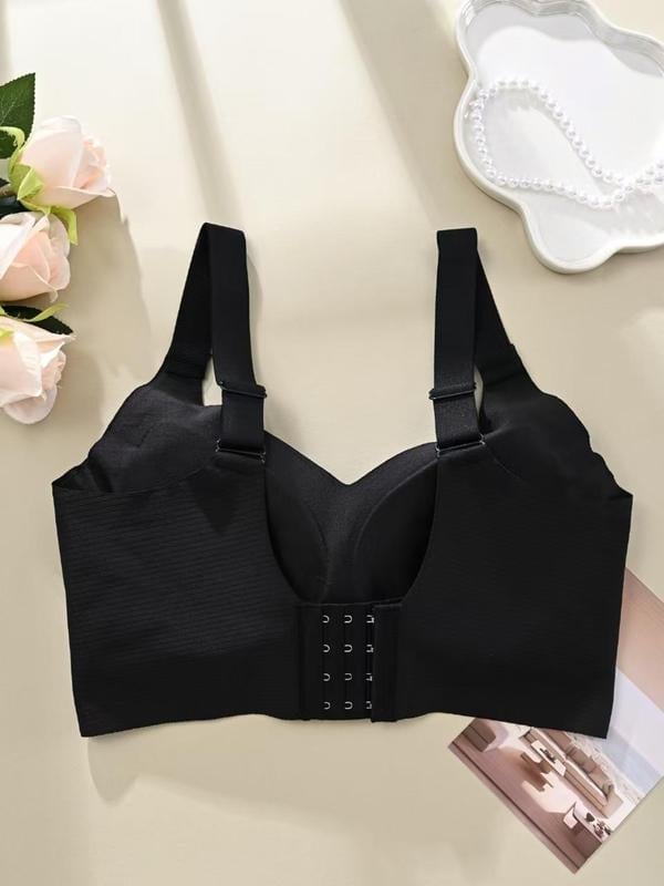 💕 Buy More Save More 💕 Subtle Striped Seamless Bra with W-Support – Comfort & Style!