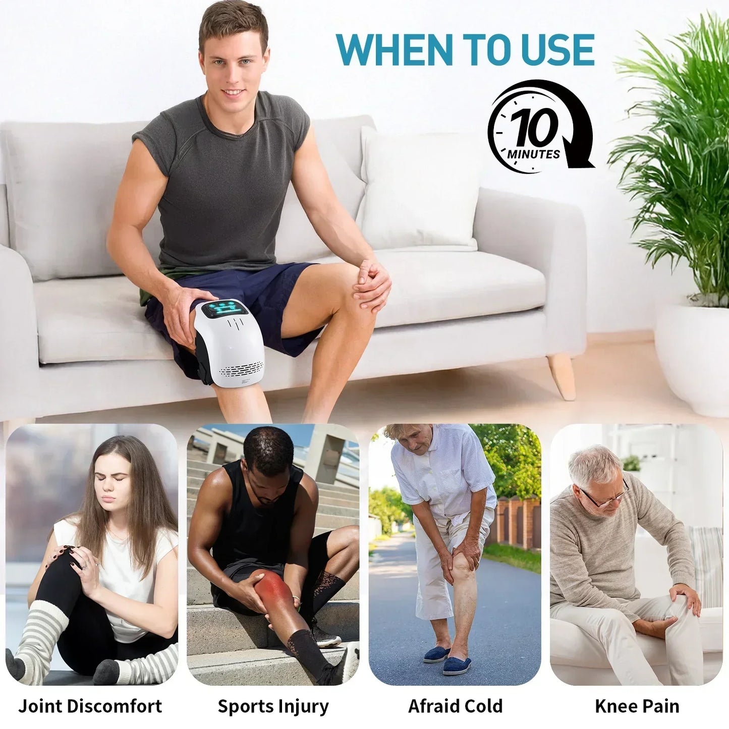 🔥Flash Sale-50%OFF💖Comfort Electric Knee Massager Rechargeable Knee Massage Machine