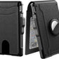 Aluminum RFID Wallet – AirTag Ready & Pop-Up Card Access